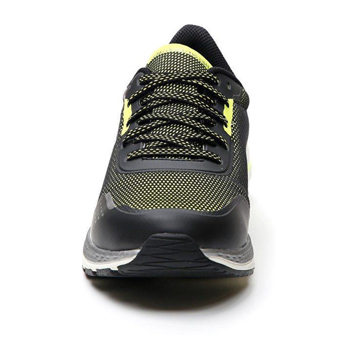 Men Lotto Speedevo 500 Ii Running Shoes Black / Green | 02678-NGTV