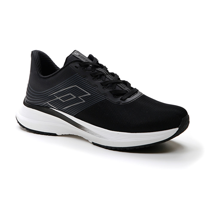 Men Lotto Speedevo 700 Ii Running Shoes Black / Grey | 78065-OEWL