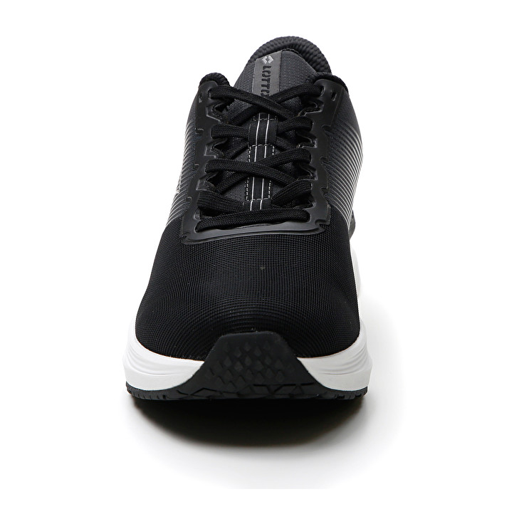 Men Lotto Speedevo 700 Ii Running Shoes Black / Grey | 78065-OEWL