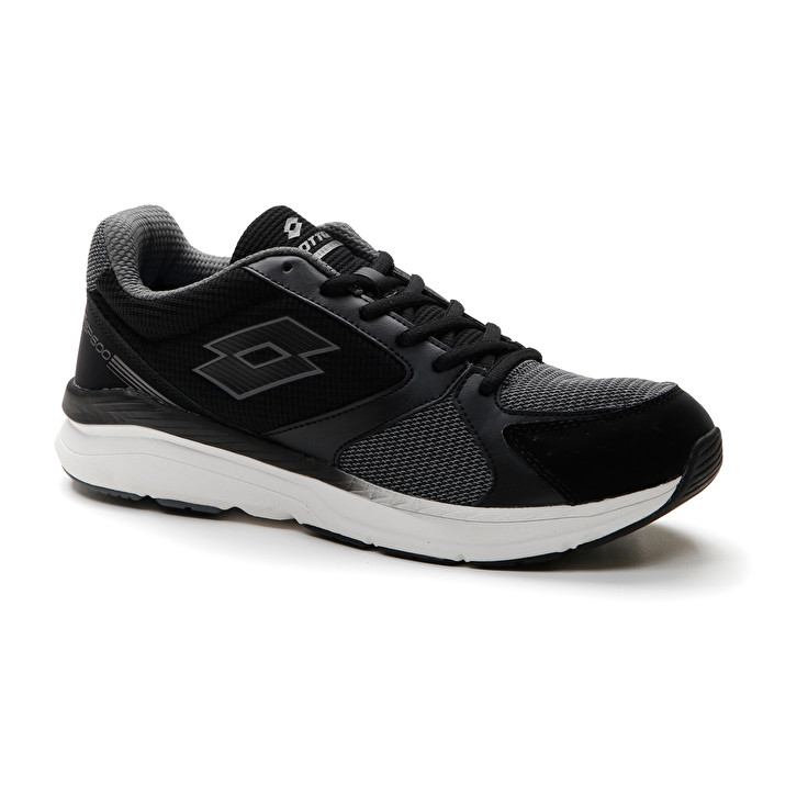 Men Lotto Speedride 600 Xii Training Shoes Black / Grey | 92056-DNTL