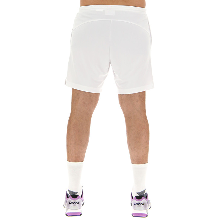 Men Lotto Squadra Ii7 Pl Shorts White | 20186-SIAR