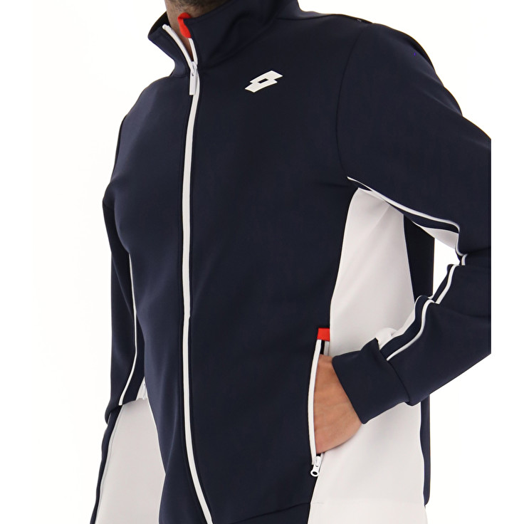 Men Lotto Squadra Ii Jackets Navy / Blue / White | 37485-ZXFQ