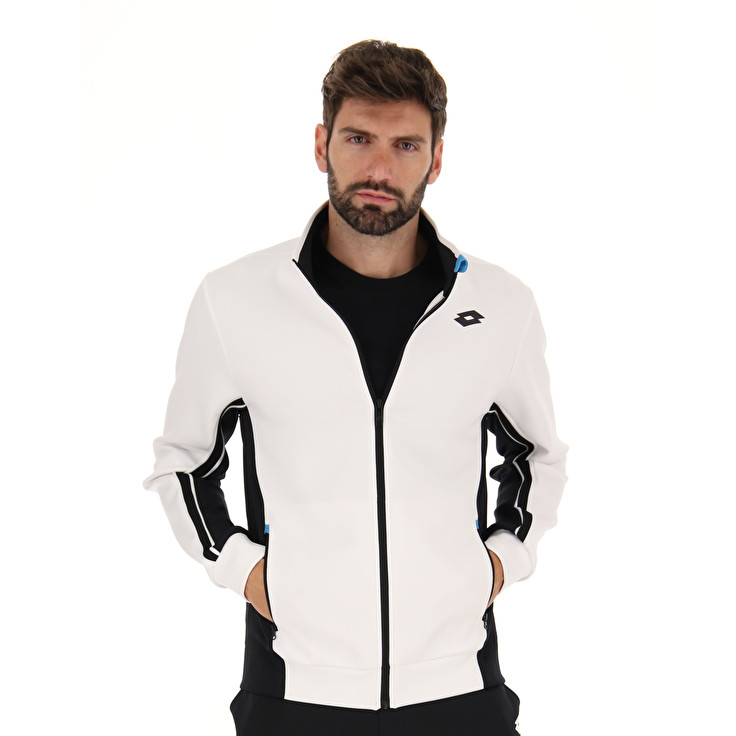 Men Lotto Squadra Ii Jackets White / Black | 25091-YKEB