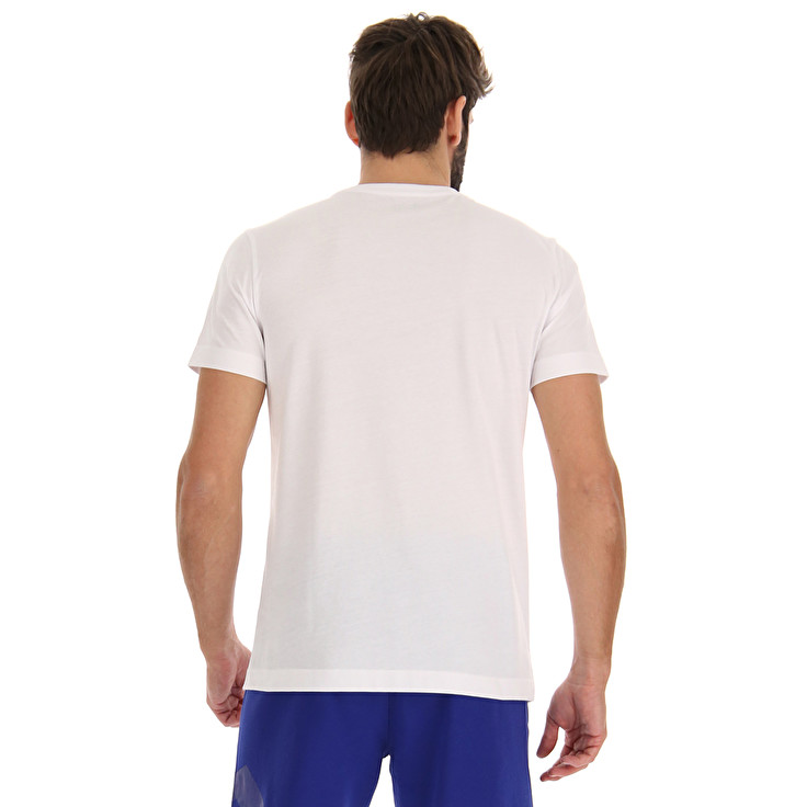 Men Lotto Squadra Ii Lotto T-shirts White | 59632-QNEO