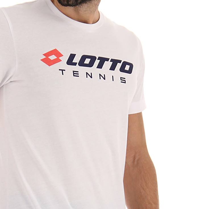 Men Lotto Squadra Ii Lotto T-shirts White | 59632-QNEO