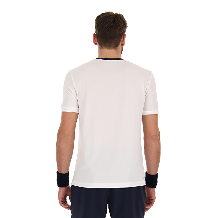 Men Lotto Squadra Ii Pl T-shirts White | 16502-RXOK