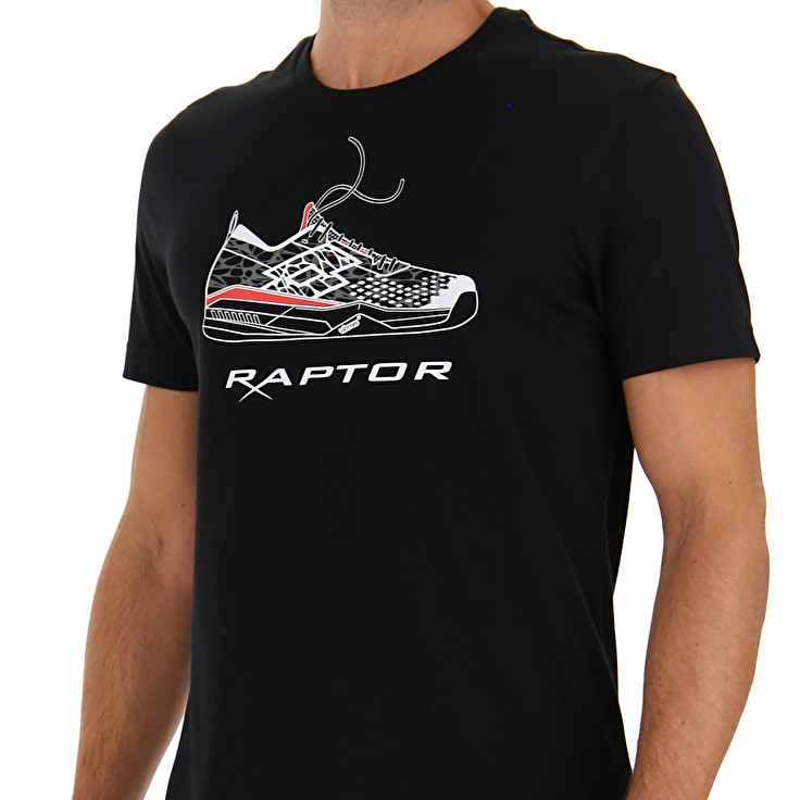 Men Lotto Squadra Ii Raptor T-shirts Black | 28361-LBEN