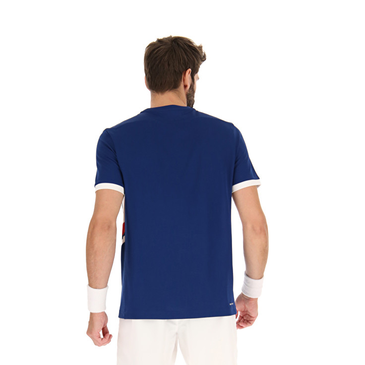 Men Lotto Squadra Iii T-shirts Blue | 12759-JRMG