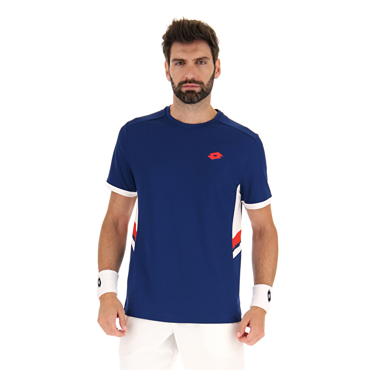 Men Lotto Squadra Iii T-shirts Blue | 12759-JRMG