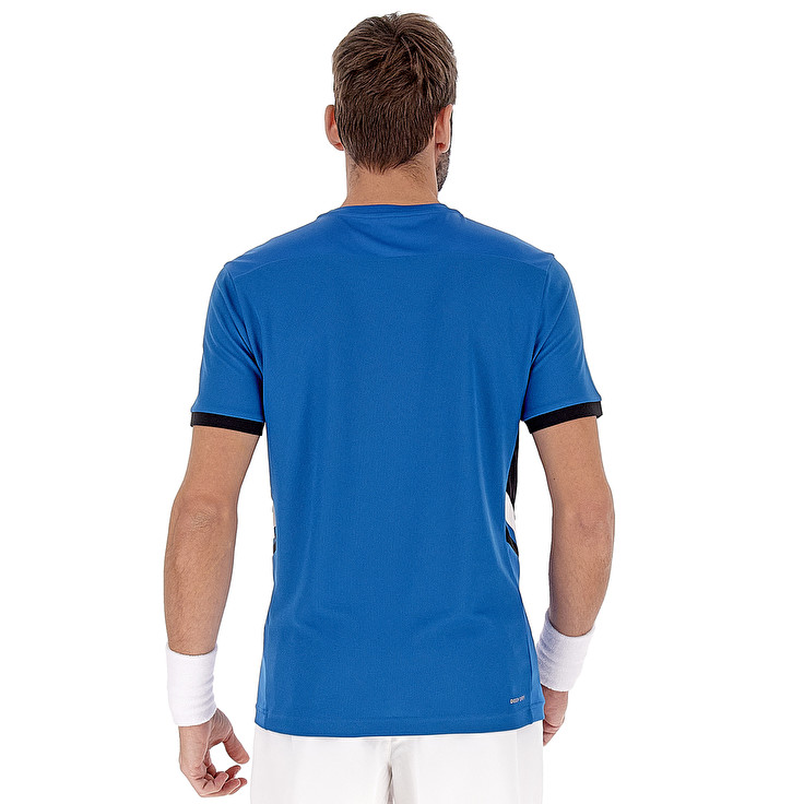 Men Lotto Squadra Iii T-shirts Blue | 84923-UAVC