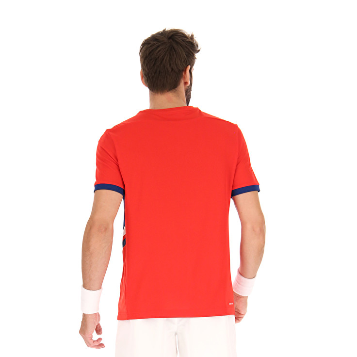 Men Lotto Squadra Iii T-shirts Red | 40627-QMJP