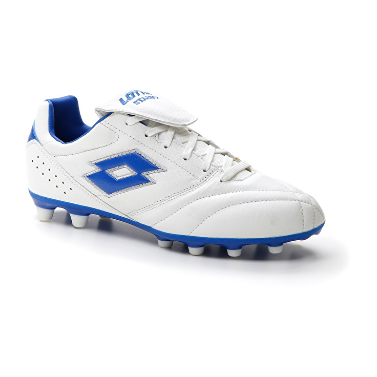 Men Lotto Stadio 200 Iii Fg Soccer Shoes White / Blue | 03184-SIAH