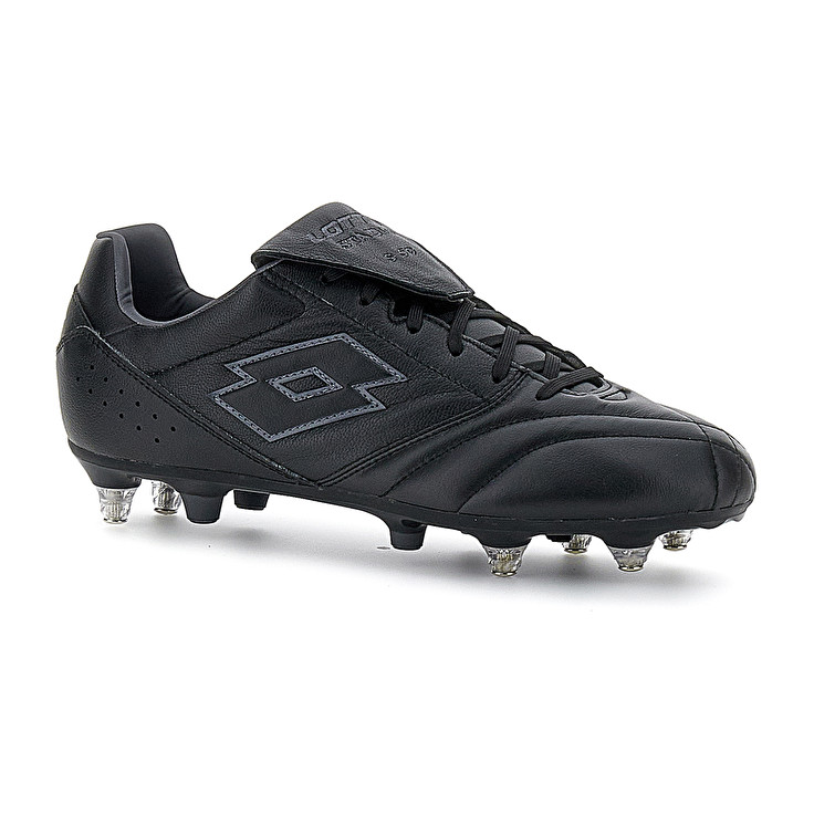 Men Lotto Stadio 200 Iii Sgx 50 Soccer Shoes Black | 64758-UAZI