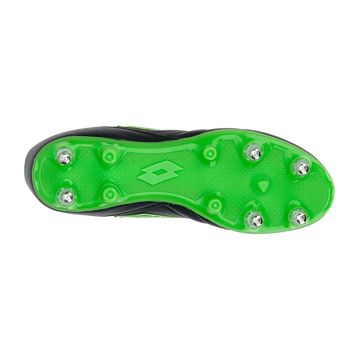Men Lotto Stadio 200 Iii Sgx 50 Soccer Shoes Black / Green | 13978-EAZD