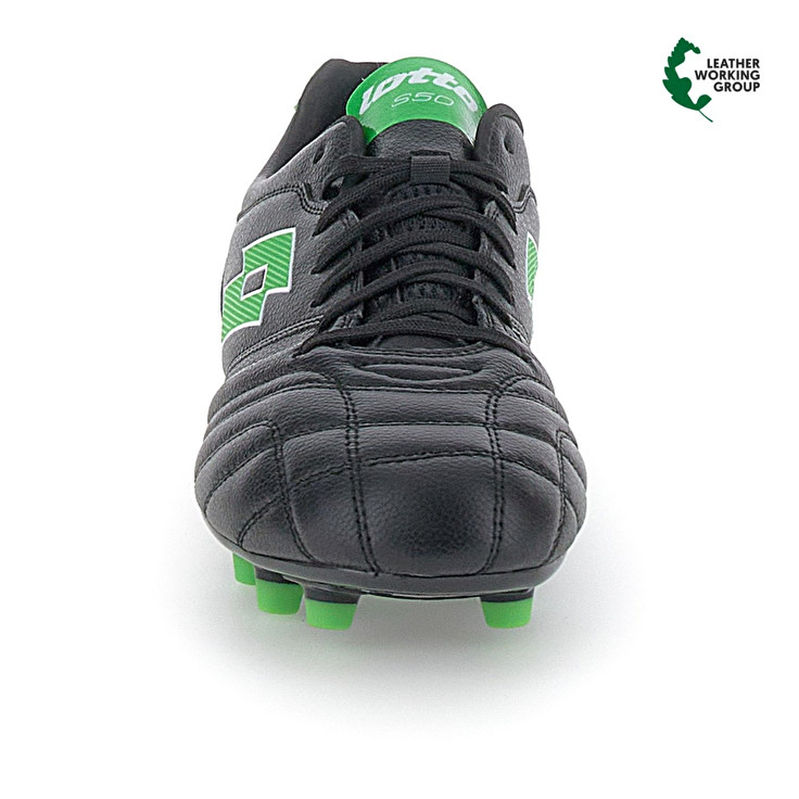 Men Lotto Stadio 300 Iii Fg 50 Soccer Shoes Black / Green | 29875-LHZY