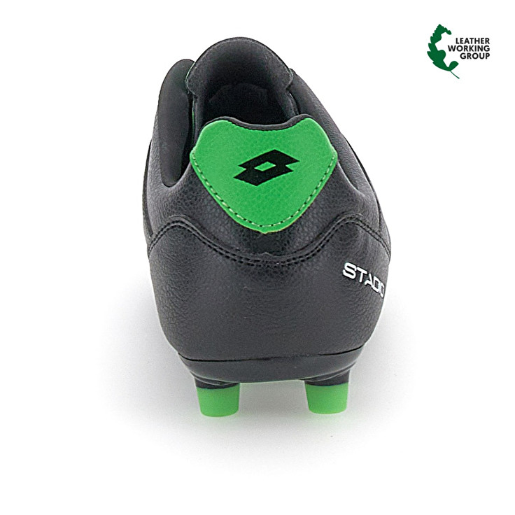 Men Lotto Stadio 300 Iii Fg 50 Soccer Shoes Black / Green | 29875-LHZY