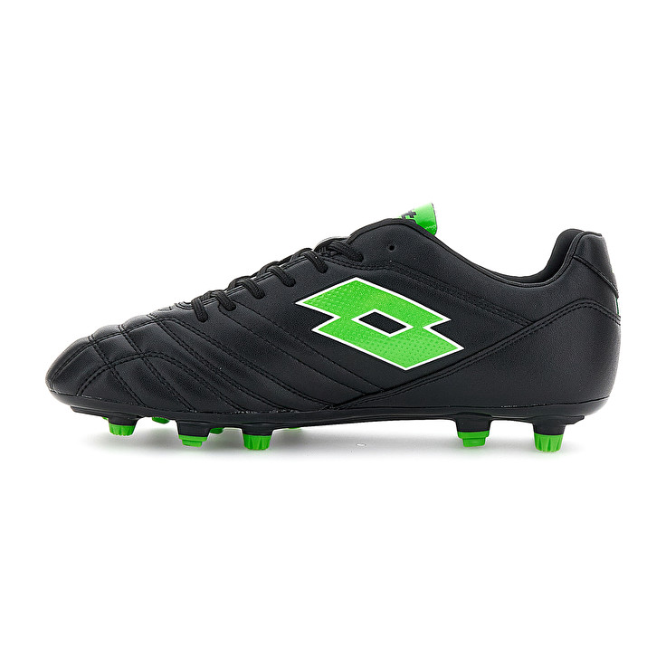 Men Lotto Stadio 705 Fg Soccer Shoes Black / Green | 26849-XRAJ