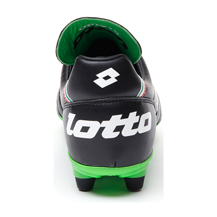 Men Lotto Stadio Og Ii Fg Soccer Shoes Black / Green | 80617-GWDH