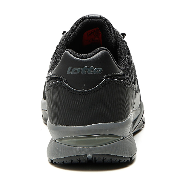Men Lotto Street S1p Src Safety Shoes Black / Silver | 63271-SIWJ