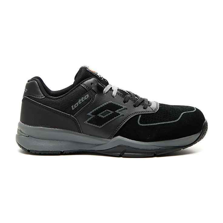 Men Lotto Street S1p Src Safety Shoes Black / Silver | 63271-SIWJ