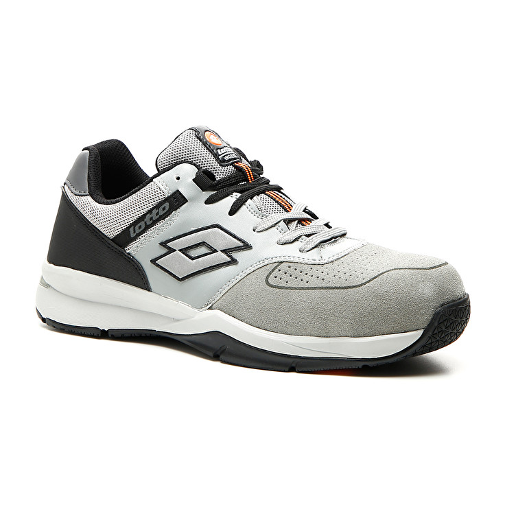 Men Lotto Street S1p Src Safety Shoes Grey / Silver | 36127-SKZL