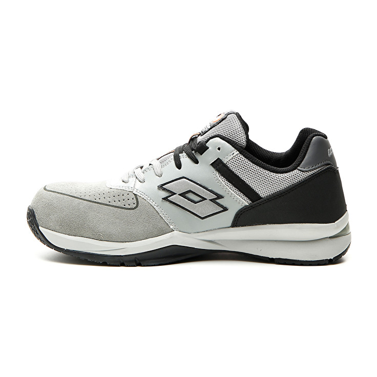 Men Lotto Street S1p Src Safety Shoes Grey / Silver | 36127-SKZL