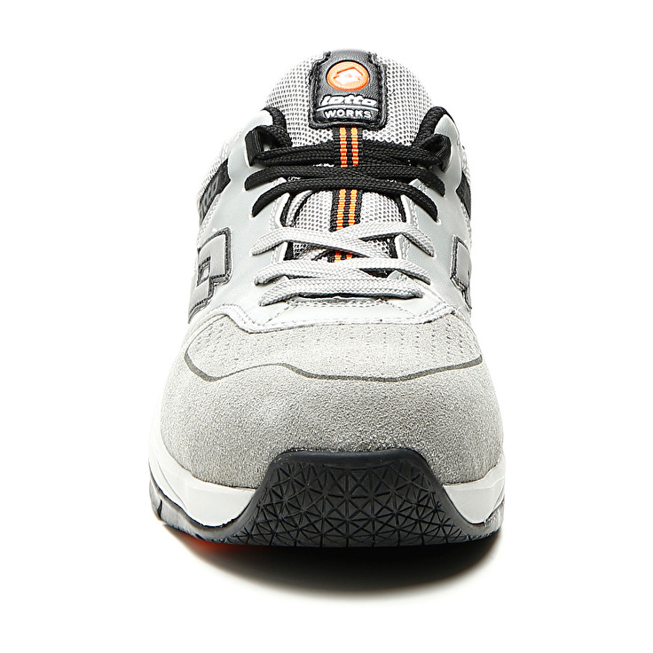 Men Lotto Street S1p Src Safety Shoes Grey / Silver | 36127-SKZL