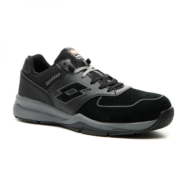 Men Lotto Street Safety Shoes Black | 42930-FJPX