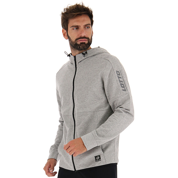 Men Lotto Suit Diamond Vi Mel Tracksuits Grey / Black | 31625-DWML