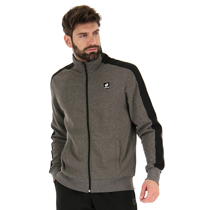 Men Lotto Suit More Vii Mel Tracksuits Grey / Black | 31579-USRY