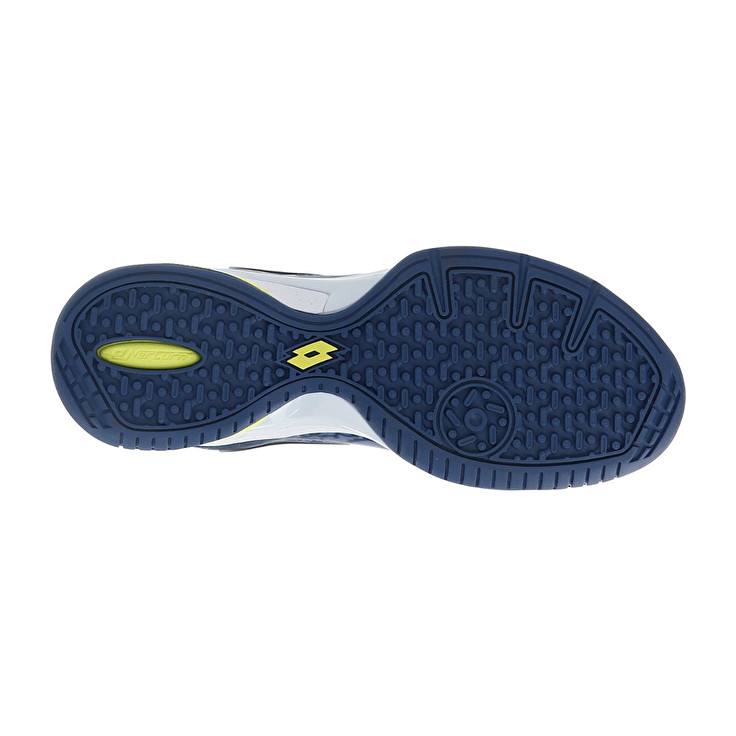 Men Lotto Superrapida 200 Iii Paddle Shoes White / Yellow / Dark / Blue | 39742-BPQT