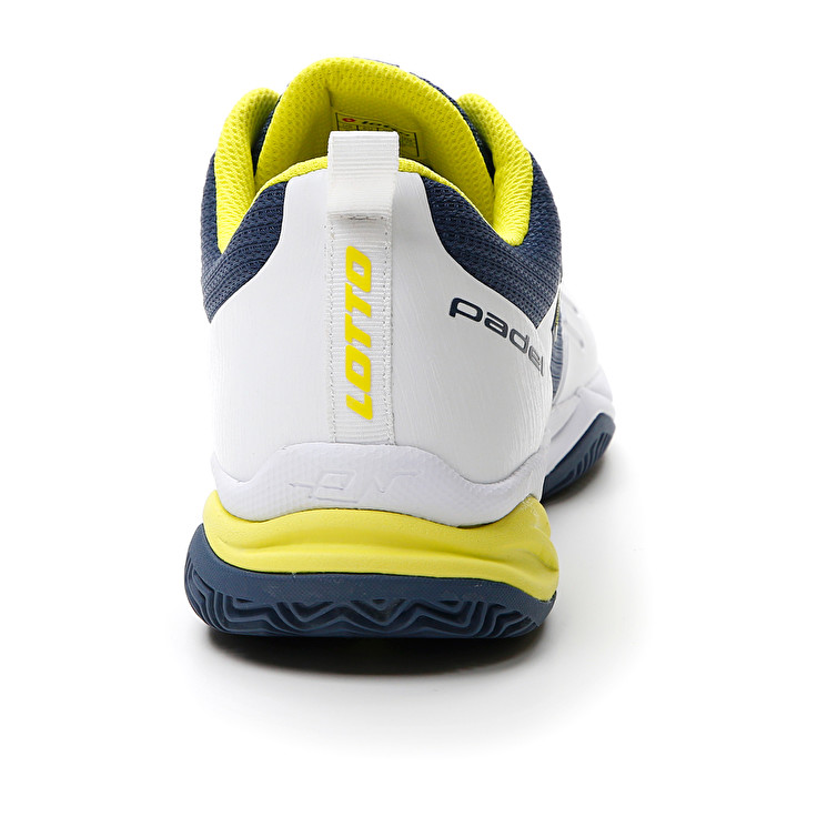 Men Lotto Superrapida 400 Iv Paddle Shoes White / Yellow / Dark / Blue | 56071-RDFQ