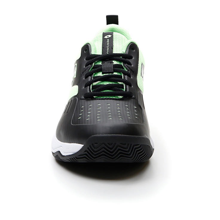 Men Lotto Superrapida 400 Iv Paddle Shoes Black / Green | 80945-YMVL