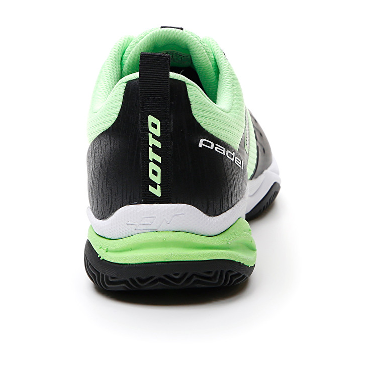 Men Lotto Superrapida 400 Iv Paddle Shoes Black / Green | 80945-YMVL
