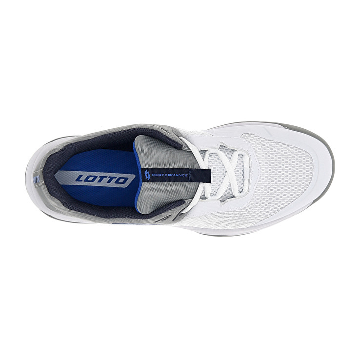 Men Lotto Superrapida 600 Paddle Shoes White / Grey | 28674-LNPV