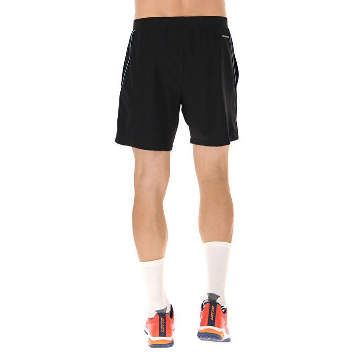 Men Lotto Superrapida V Shorts Black / Blue | 47059-MAHJ