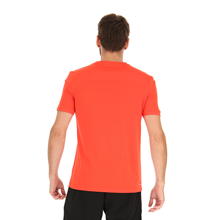 Men Lotto Superrapida Vi 1 T-shirts Orange | 76941-FHOZ