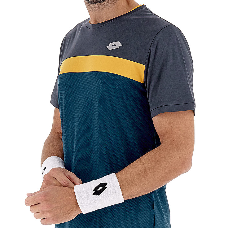 Men Lotto Superrapida Vi 2 T-shirts Blue | 39041-YZHV