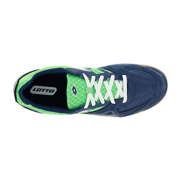 Men Lotto Tacto 200 Iv Soccer Shoes Blue / Green | 40859-OGCU