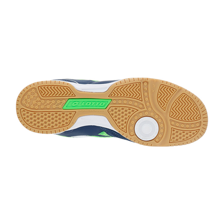 Men Lotto Tacto 200 Iv Soccer Shoes Blue / Green | 40859-OGCU