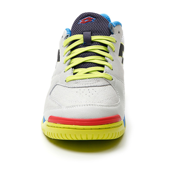 Men Lotto Tacto 200 Vi Id Soccer Shoes White / Blue / Red / Green | 71698-NJUL