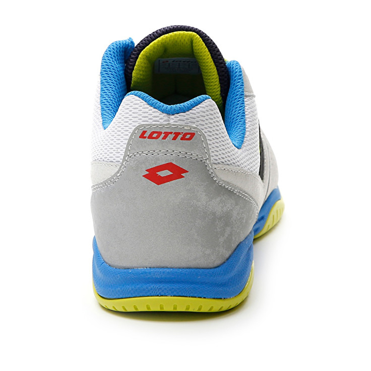 Men Lotto Tacto 200 Vi Id Soccer Shoes White / Blue / Red / Green | 71698-NJUL