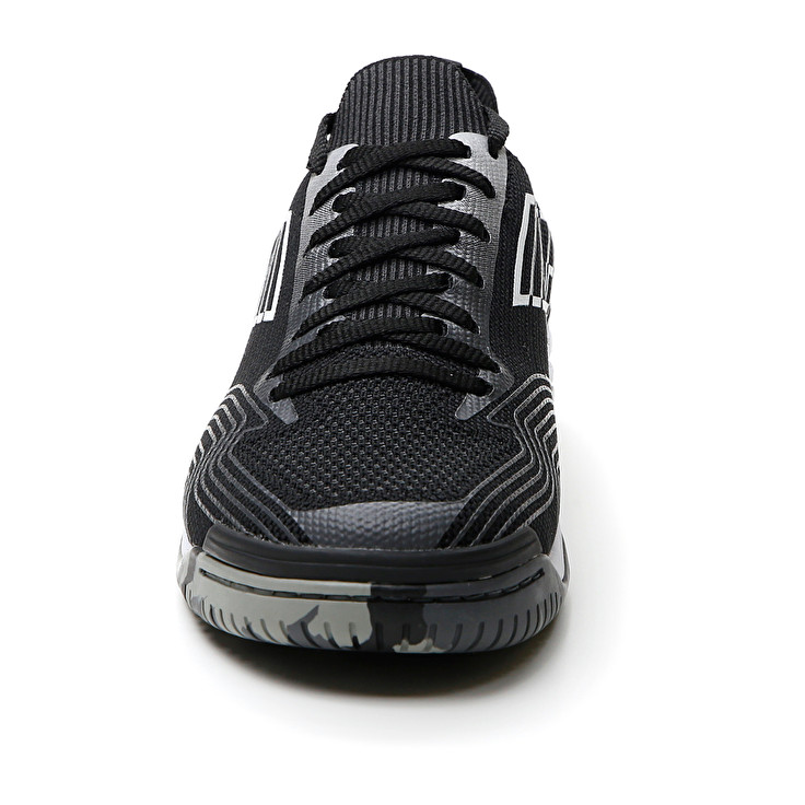 Men Lotto Tacto 250 Id Soccer Shoes Black / White / Grey | 37401-SEWY