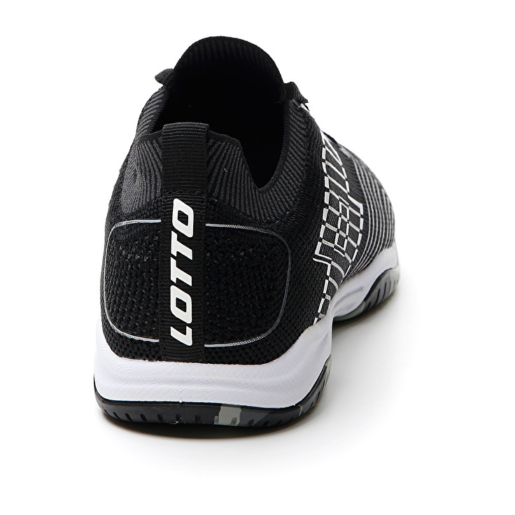 Men Lotto Tacto 250 Id Soccer Shoes Black / White / Grey | 37401-SEWY