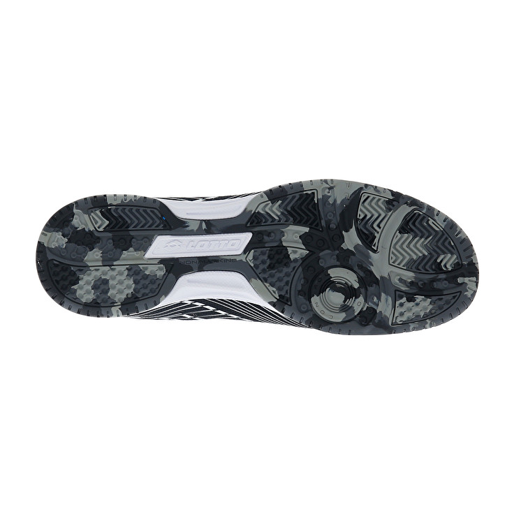 Men Lotto Tacto 250 Id Soccer Shoes Black / White / Grey | 37401-SEWY