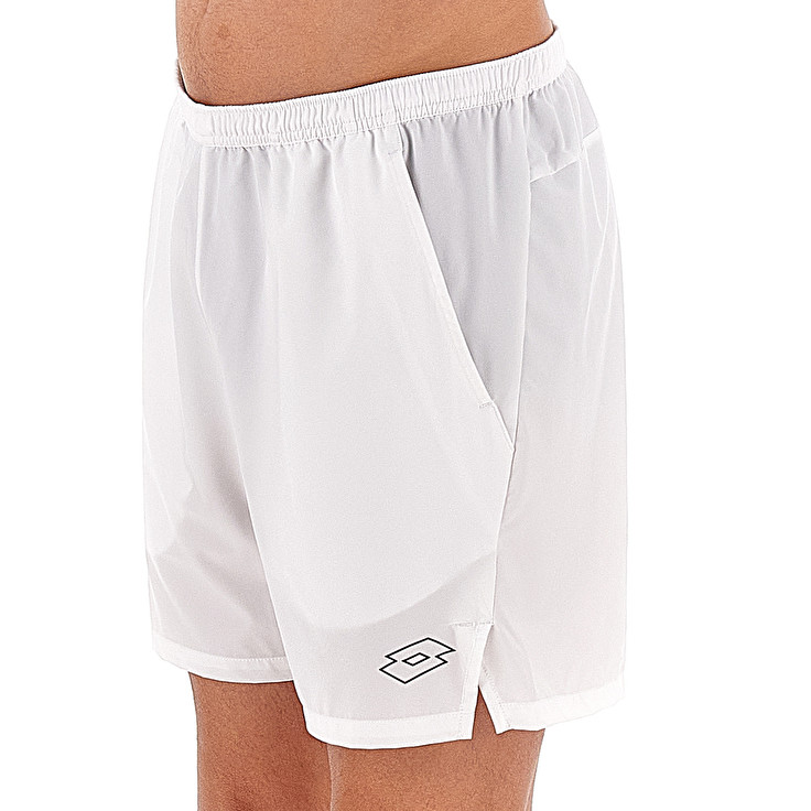 Men Lotto Tech I7 Shorts White / Black | 82614-CQGX