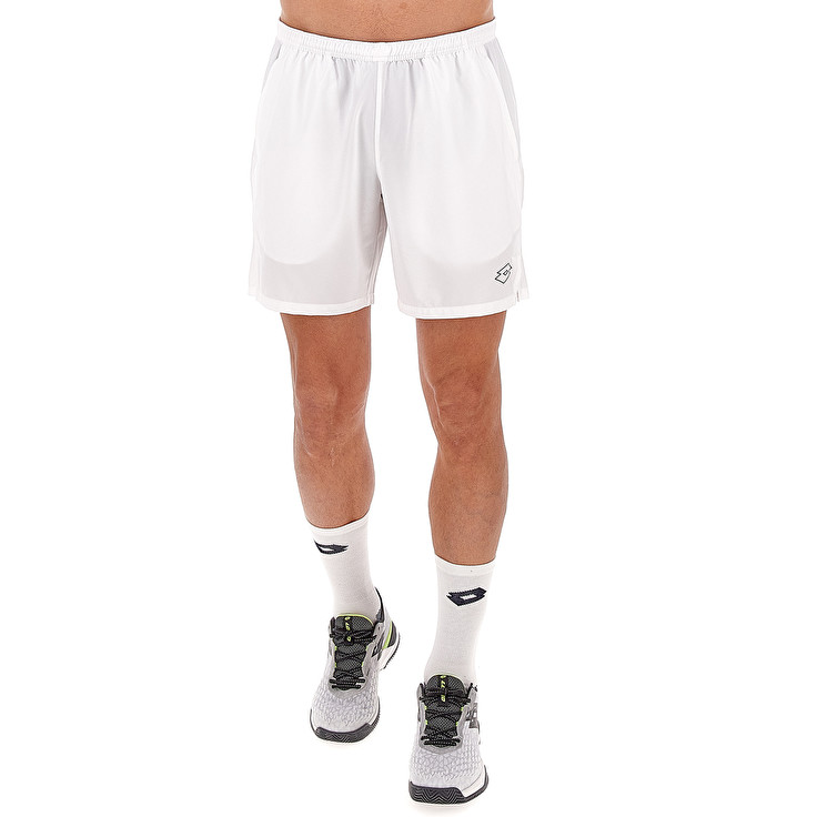 Men Lotto Tech I7 Shorts White / Black | 82614-CQGX