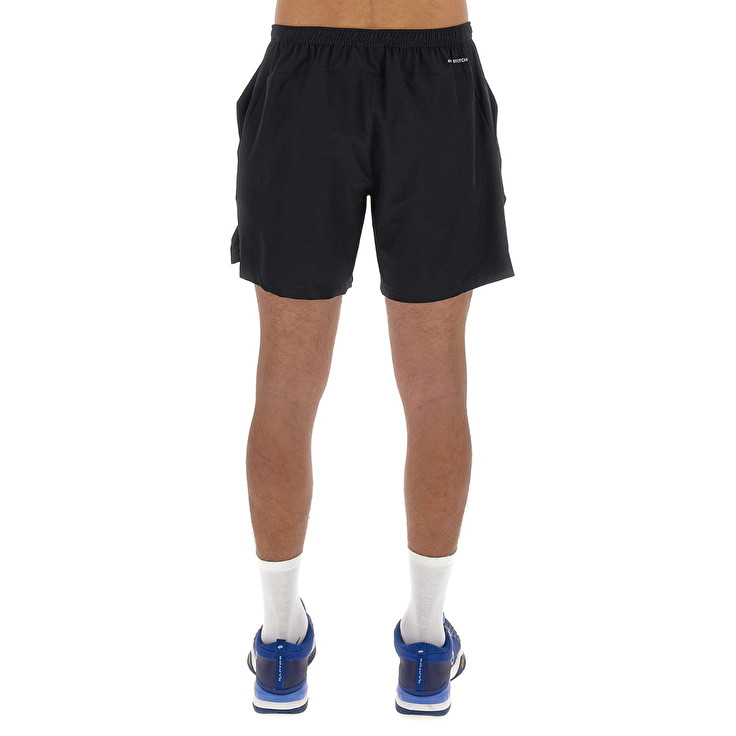 Men Lotto Tech I - D17 Shorts Black | 51306-TIEZ