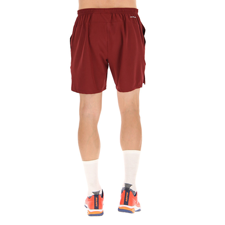 Men Lotto Tech I - D17 Shorts Brown / Red | 02786-BFZG