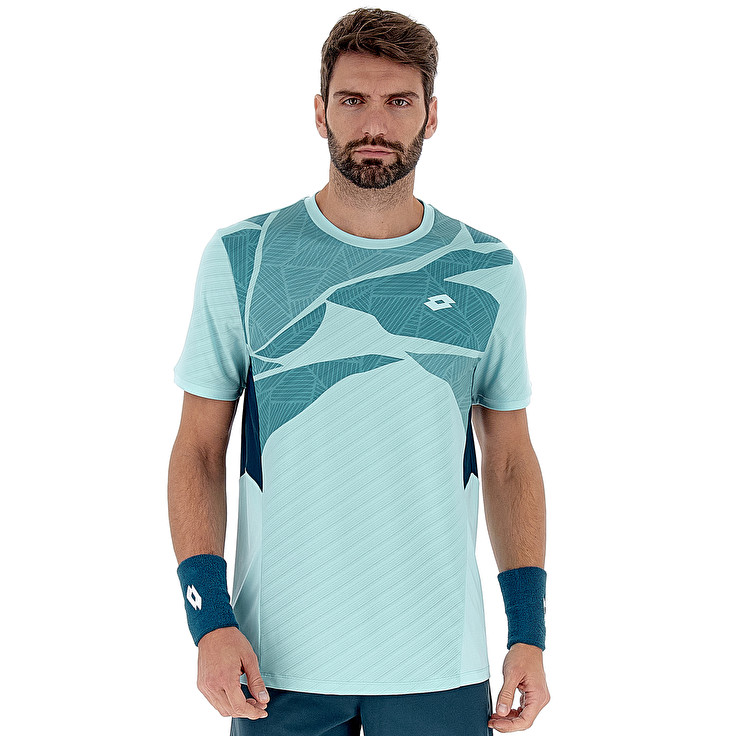 Men Lotto Tech I - D2 T-shirts Blue | 10276-RBUE